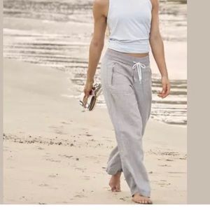 Athleta Cabo linen wide leg pant